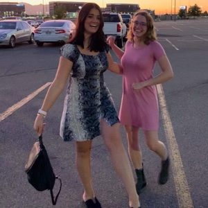 navy snakeskin button down mini dress